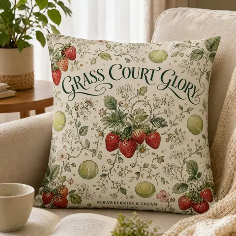Berry Round Light Green Ball Floral Vine Print Square Throw Pillow Full Cushion Insert Soft Decor Sofa Bed Home Decor Pillow