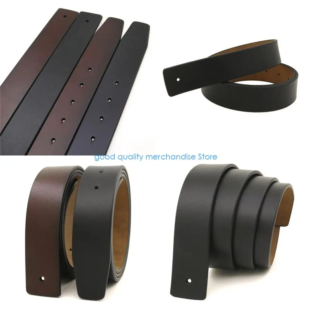 حزام خصر جلدي قابل للتعديل Y5JD للرجال سميك بدون إبزيم استبدال حزام التثبيت #1