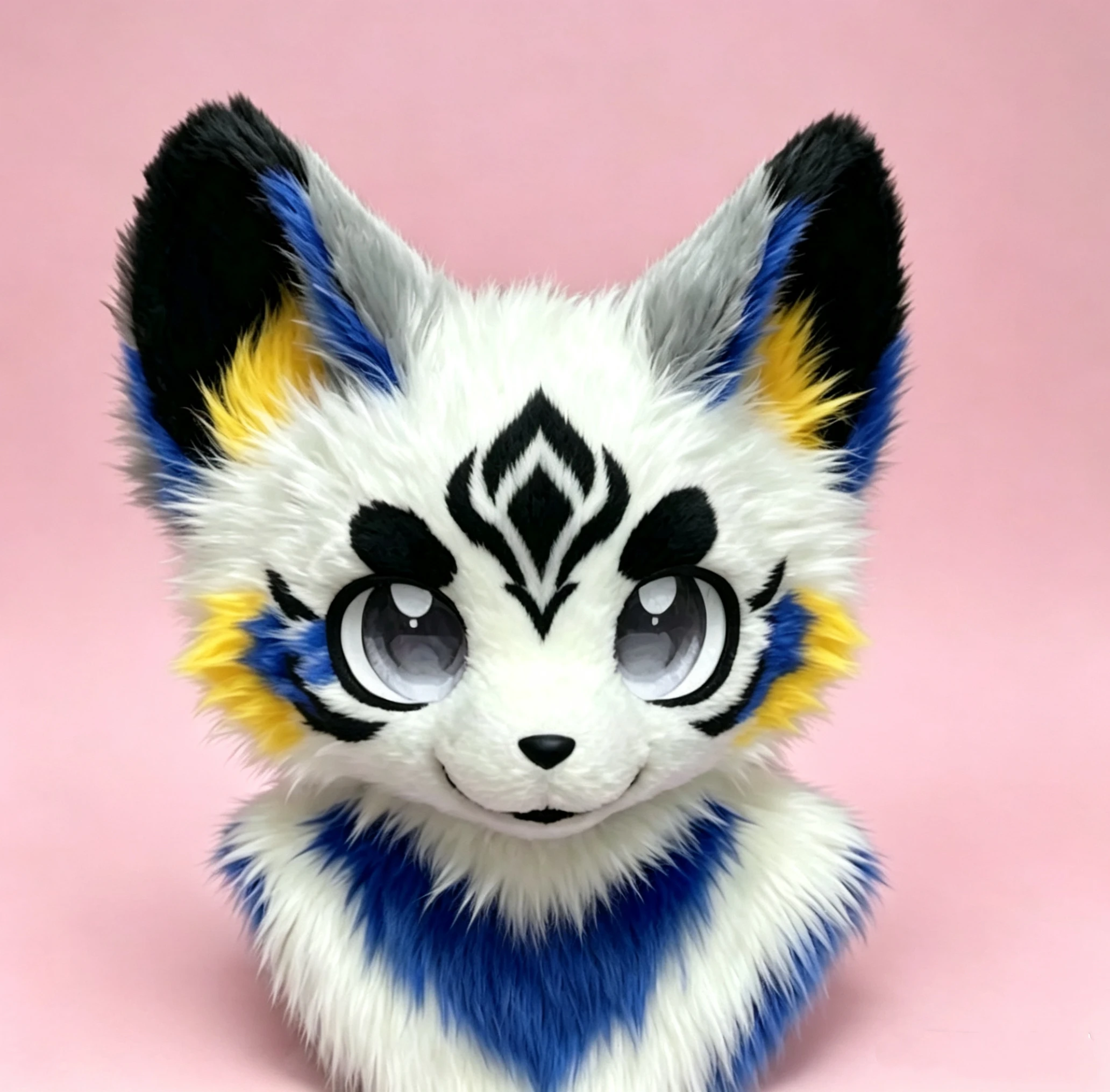 PP Material Kemono Base Mask Cute Canine Medium Long Kiss Beast Suit Skull Wangcai 5