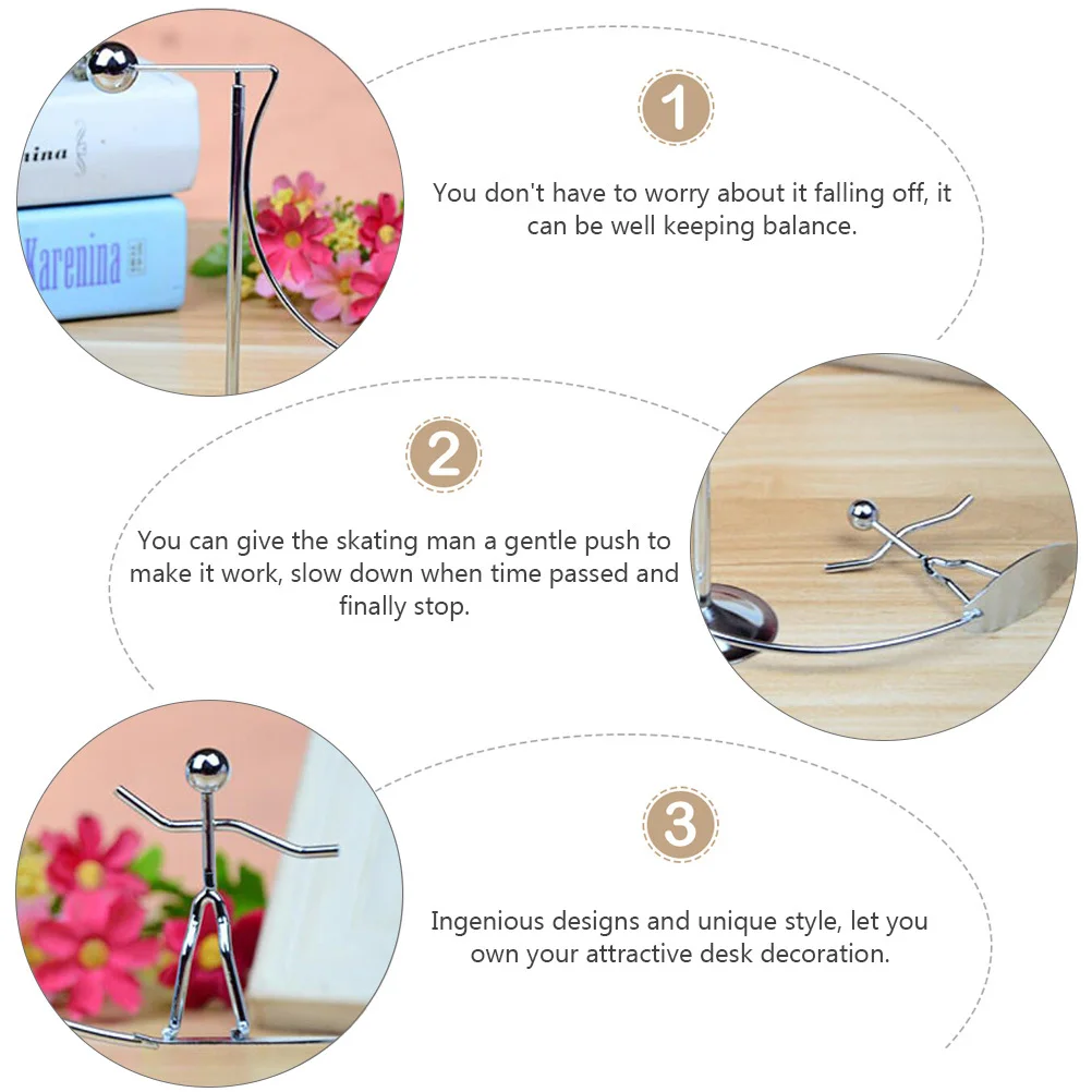 

Катание в стиле человека, качели, баланс, украшение для рабочего стола, уникальное железное художественное ремесло, сохранение энергии, маятник, движение, расслабляющий декор