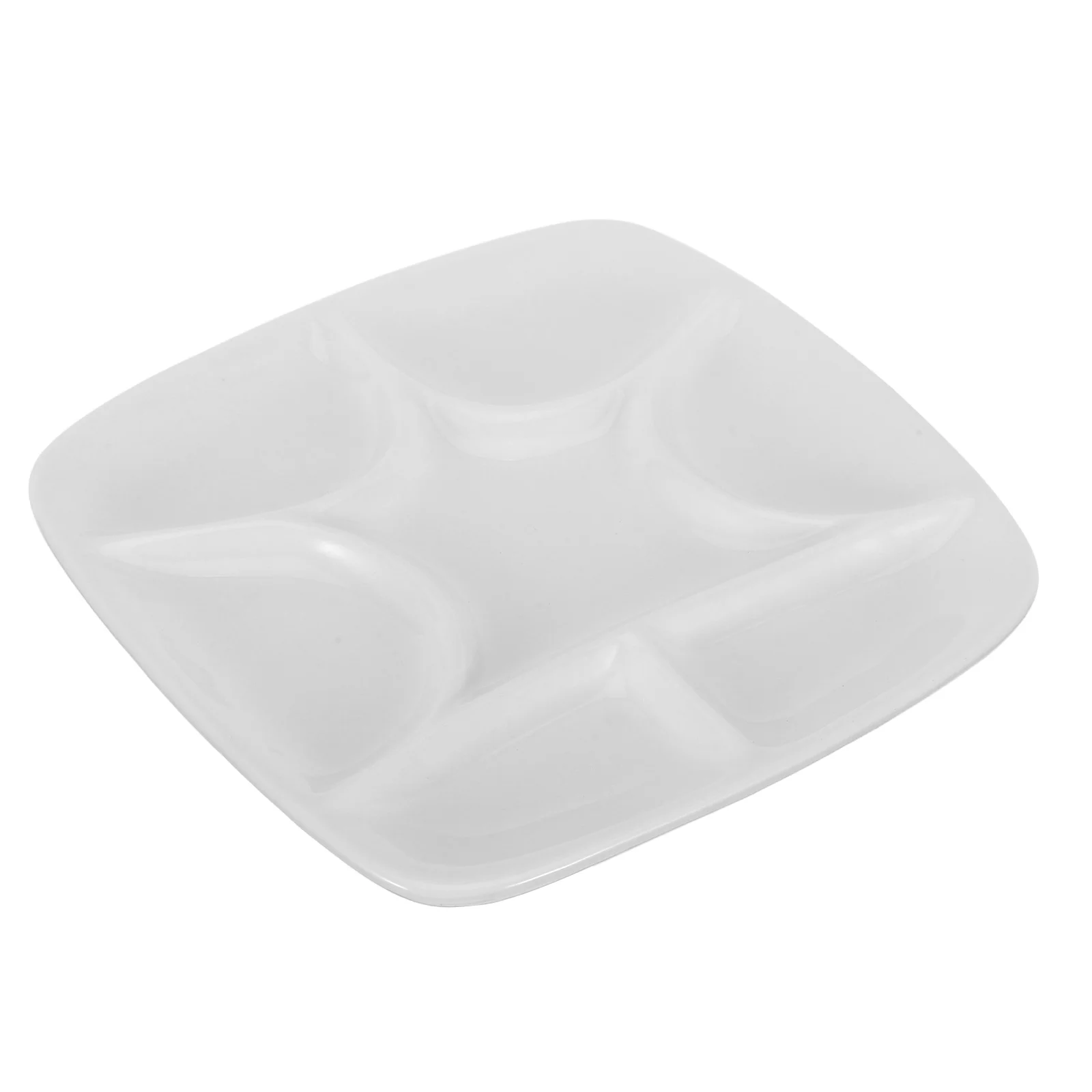 Paleta de cerámica, bandeja mezcladora de porcelana esmaltada de alta calidad para acuarela, pinturas al óleo acrílicas, suministros para artistas, 12 pocillos