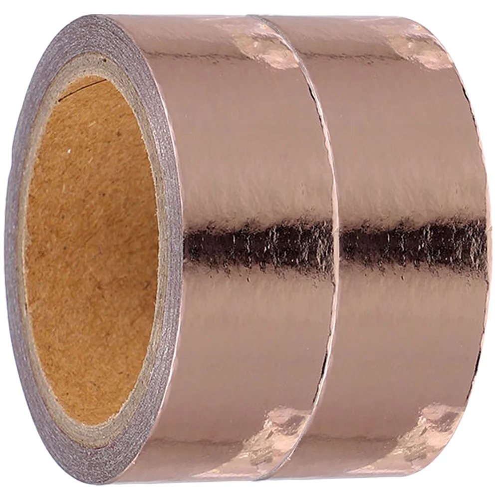 

2 Rolls Craft Tape Washi Tapes Decorative Decoration Self Adhesive Border Diy Multipurpose Washi-tape