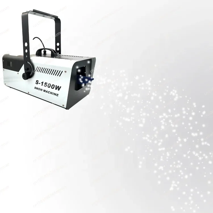 Wedding Effect Snow Machine 1500W With Wireless Remote Function Artificial Snow Machine For Christmas Party Events