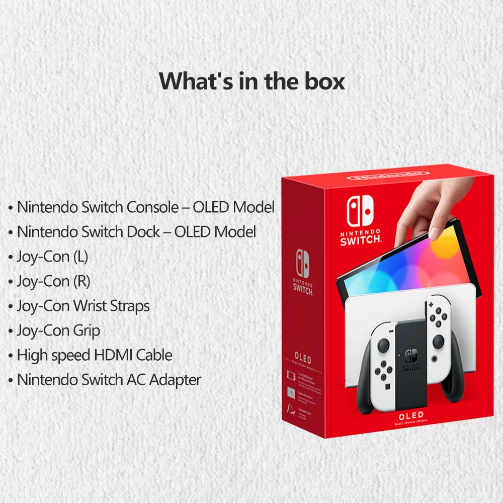 Máy Nintendo Switch OLED Mô Hình Máy Chơi Game 7 Inch Màn Hình OLED Trắng Neon Splatoon 3 Pokemon Khăn Tím Joy Con Mở Khóa các Thiết Bị