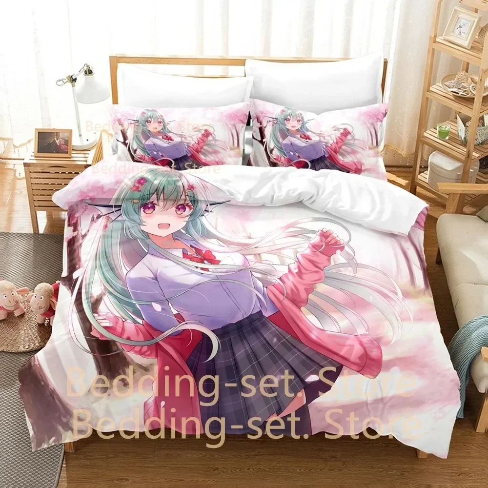 

Finana Ryugu Bedding Set Single Twin Full Queen King Size Bed Set Adult Kid Bedroom Duvetcover Sets 3D Print Anime Bed Sheet Set