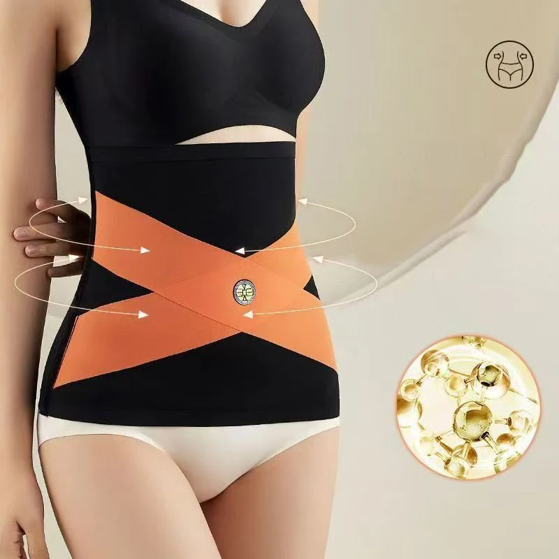 New High Elasticity Seamless Postpartum Body Shaper Thin Belly Contracting Women Girdle Belt Sports Waist Protection