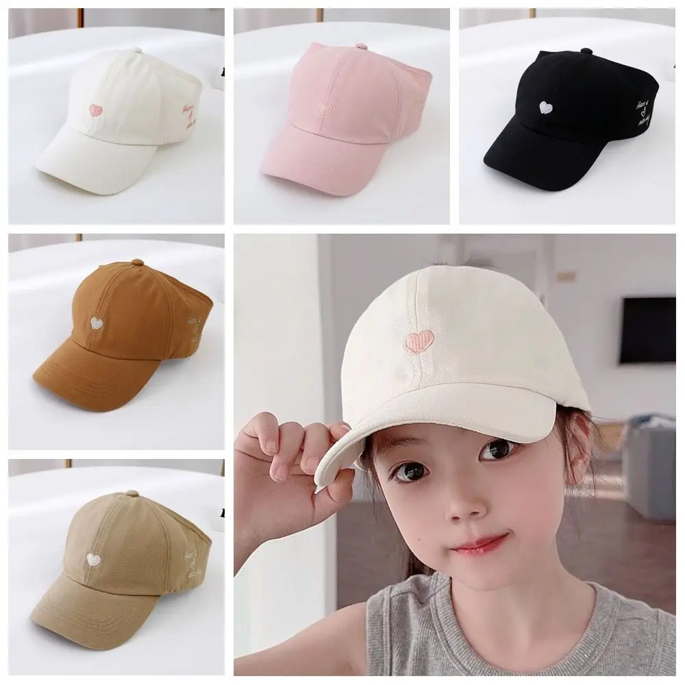 

Korean Style Half Empty Top Hat Love Heart Anti-UV Sun Hat Summer Kid Sunhat Shading Hat No Top Beach Hat Children's Visor Hat