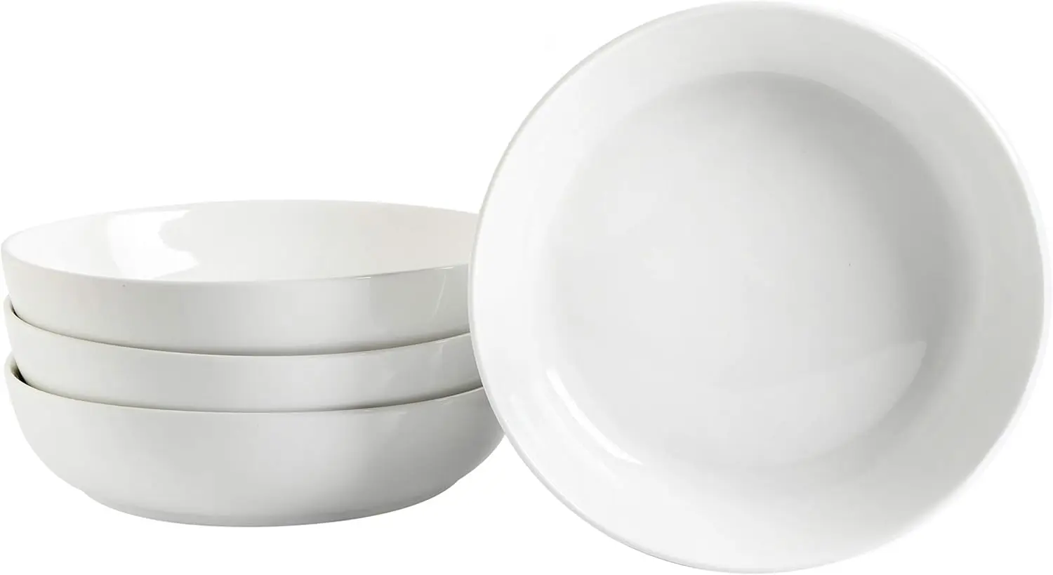 Zen Buffet Porcelain Dinnerware Set, Service for 6 (30pcs), White (Coupe) & Zen Buffet 4-Piece 8.5-Inch Porcelain Chip and Scrat