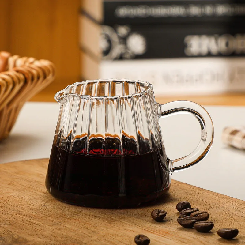 Taza de agua de vidrio transparente a rayas japonesas para el hogar, taza de celebridades Ins para beber jugo, vasos de vino, regalo de cumpleaños,