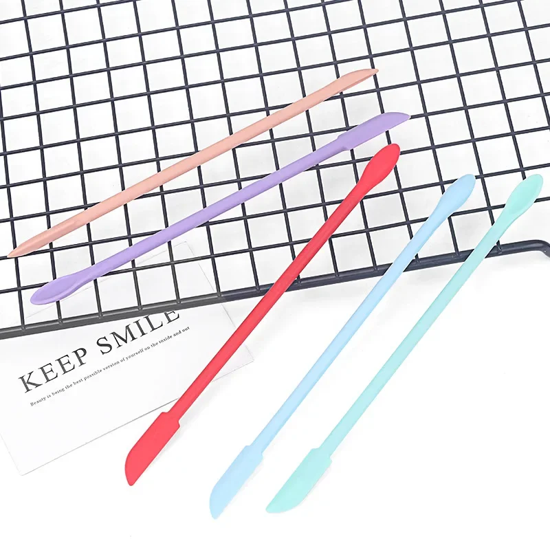 다목적 뷰티 스패출라 스크래퍼 실리콘 스크래퍼 파운데이션 스터링 스틱 화장품 스크래퍼 베이스 메이크업 메이크업 도구