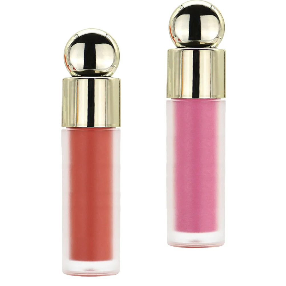 Colorete en barra en crema para cara, labio, mejillas, multiusos, hidratante, ligero, aspecto Natural, fácil de mezclar, uso todo el día, 2 uds.