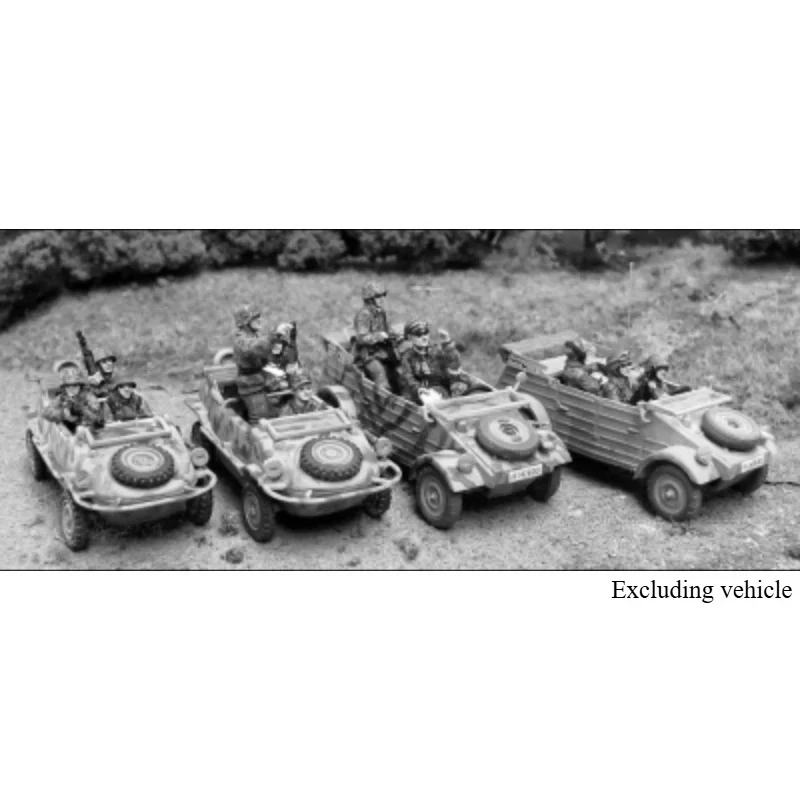 1/72 Scale Diecast Resin Figure Model Kit German Reconnaissance Unit 12 Figures Unpainted
