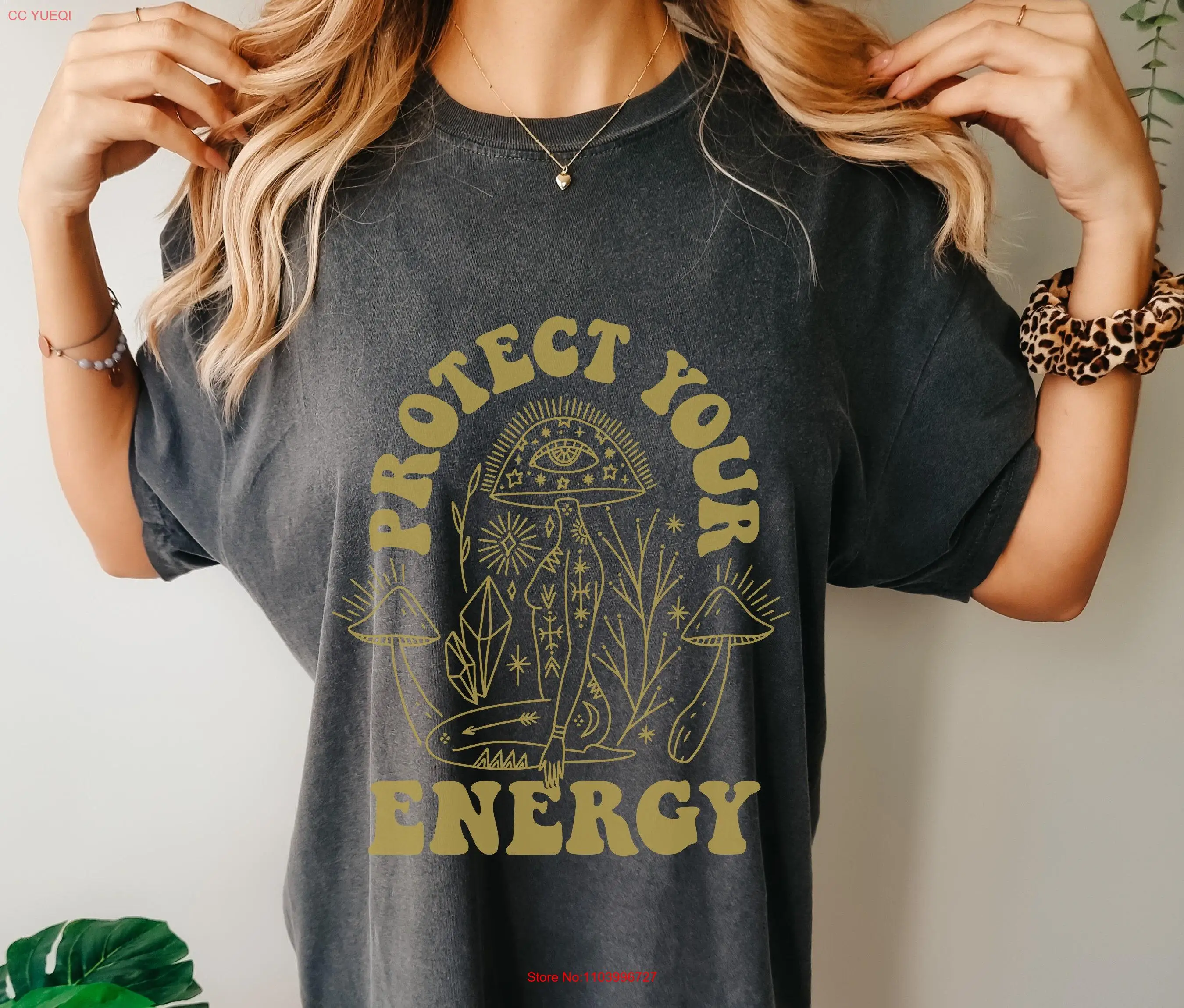 

Cottage core Mushrooms T Shirt Boho aesthetic Astrology graphic tee long or short sleeves