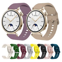 18 mm Silikonband, bunte Schnalle für Huawei Watch Gt4 41 mm, 18 mm, buntes Schnallen-Silikonband für Huawei Gt4 41 mm