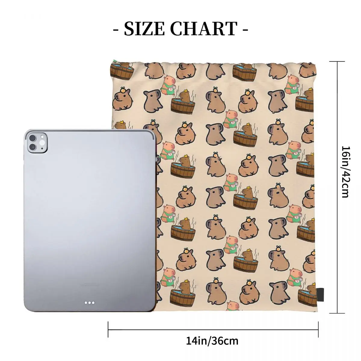 حقائب ظهر Capybara Group متعددة الوظائف برباط وحقيبة تخزين للجيب وحقائب كتب للسفر والمدرسة