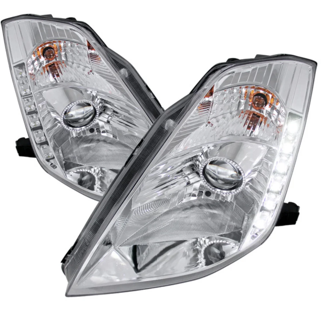

Hot-selling for High Quality for 2003-2005 Nissan 350Z Projector Headlights ( Chrome Housing/Clear Lens)