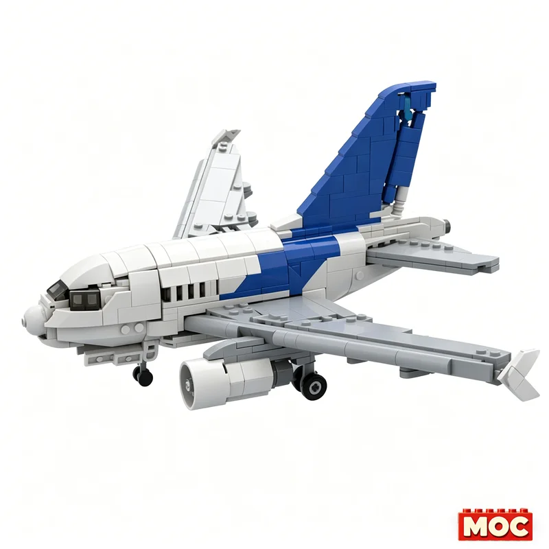 707 PCS Customize Airbus A3 Commercial Jet MOC Model Custom Blocks DIY Assembly Educational Toy For Aviation Fans Display Gift