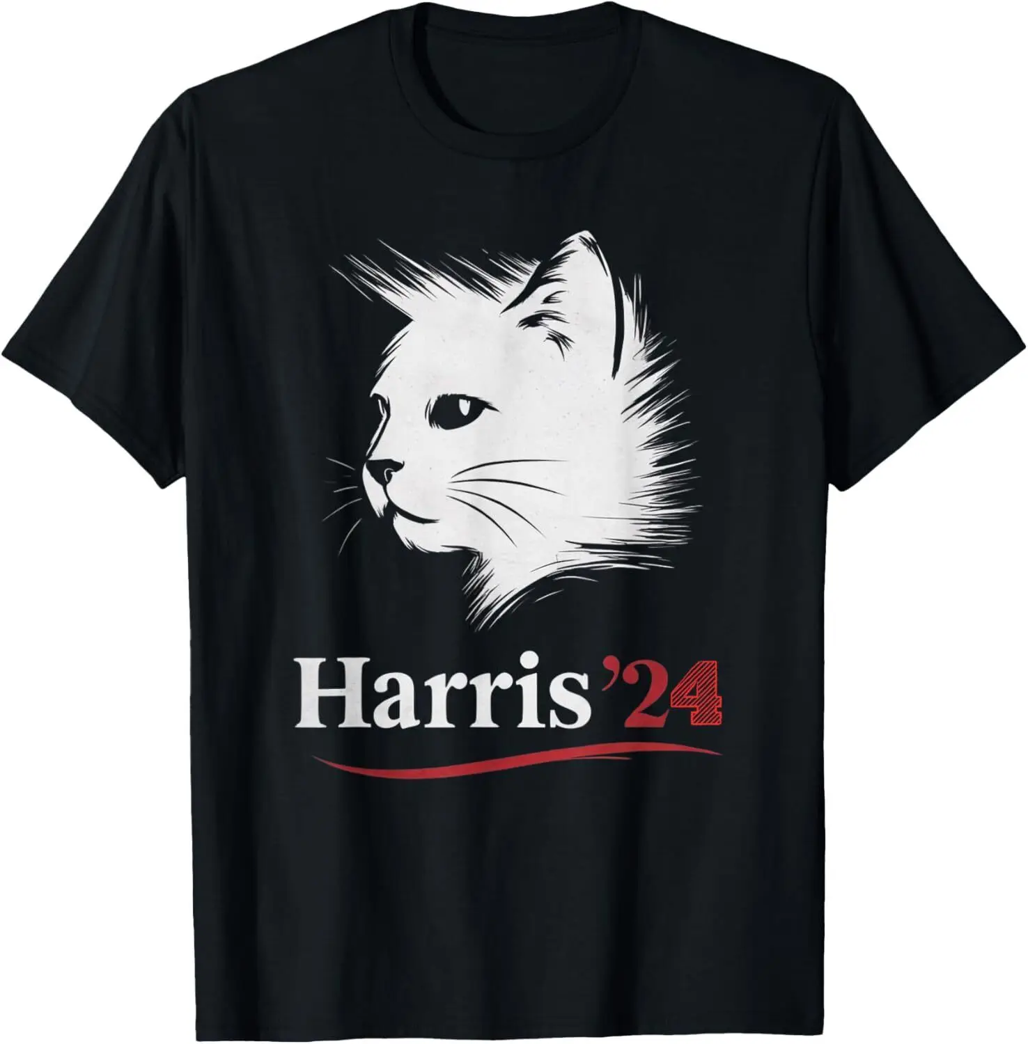 Cat Ladies for Kamala Funny Cat 2024 President Kamala-Harris T-Shirt