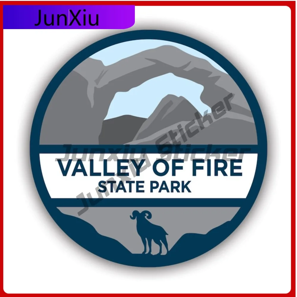 

Valley Of Fire Waterproof Weather Resistant Cool For Bumper Rear Windshield Helmet Self Adhesive No Residue Decor Scratch