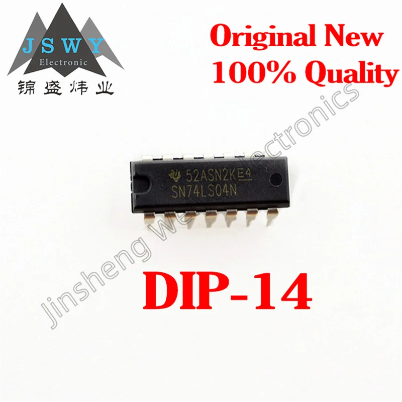 

(10/50pieces) SN74LS04N 74LS04 DIP14 New Original Spot Six Inverter Logic Chip Electronic Original