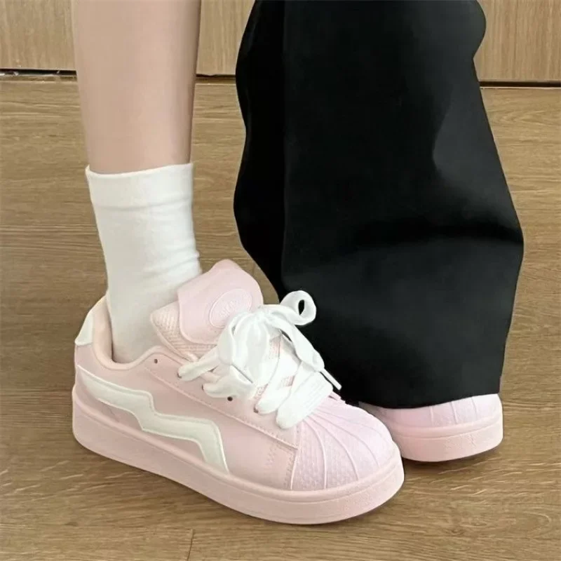Korean Style Casual Trendy Bread Shoe Women's Street Snap Versatile Comfortable Lightweight Retro Slip-On Shoes for Students #1
