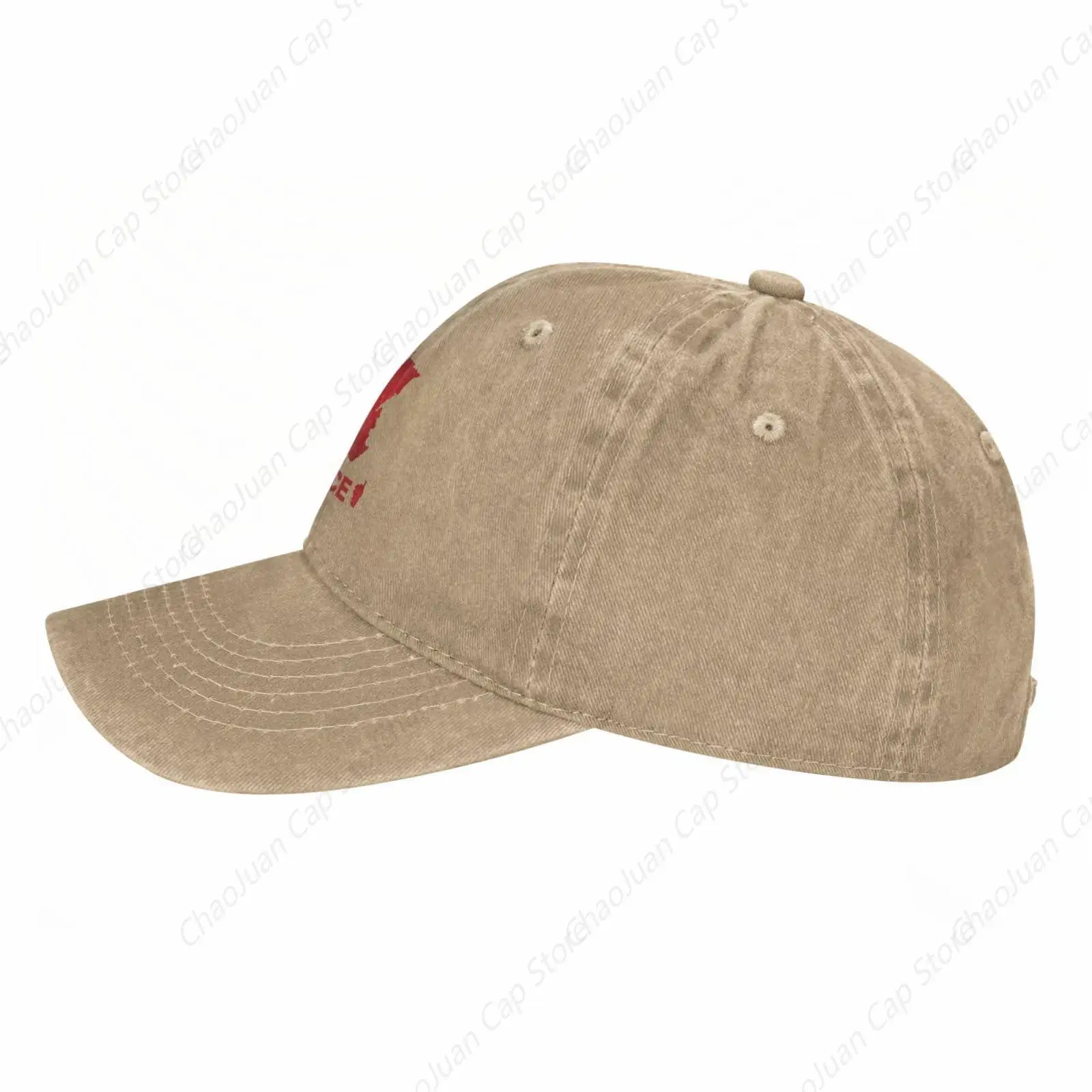 Sombrero de mapa francés para hombre y mujer, gorra de béisbol, ajustable, de vaquero, de camionero