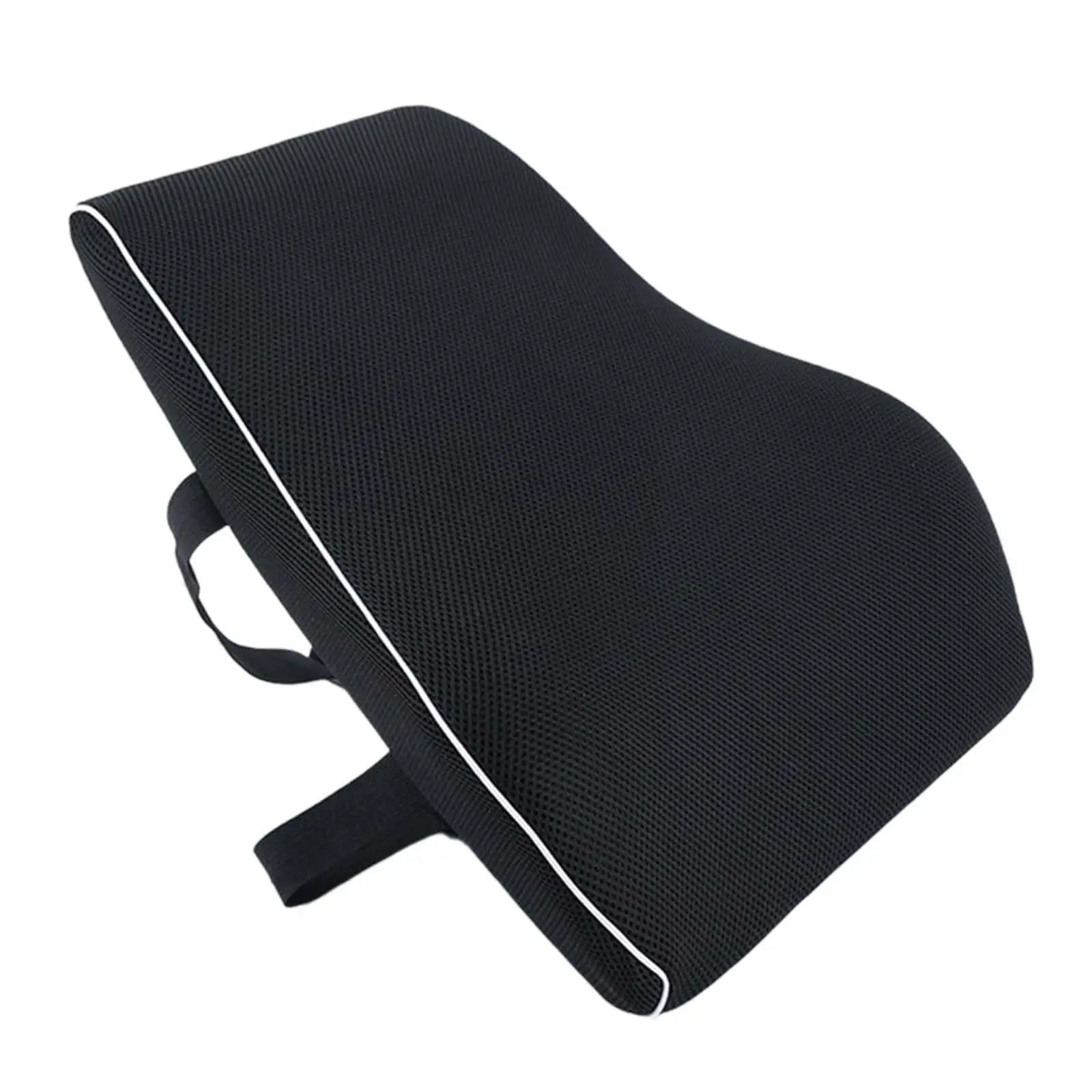 Black Back Cushion Lumbar Support Pillow Ergonomic Waist Cushion for Cars