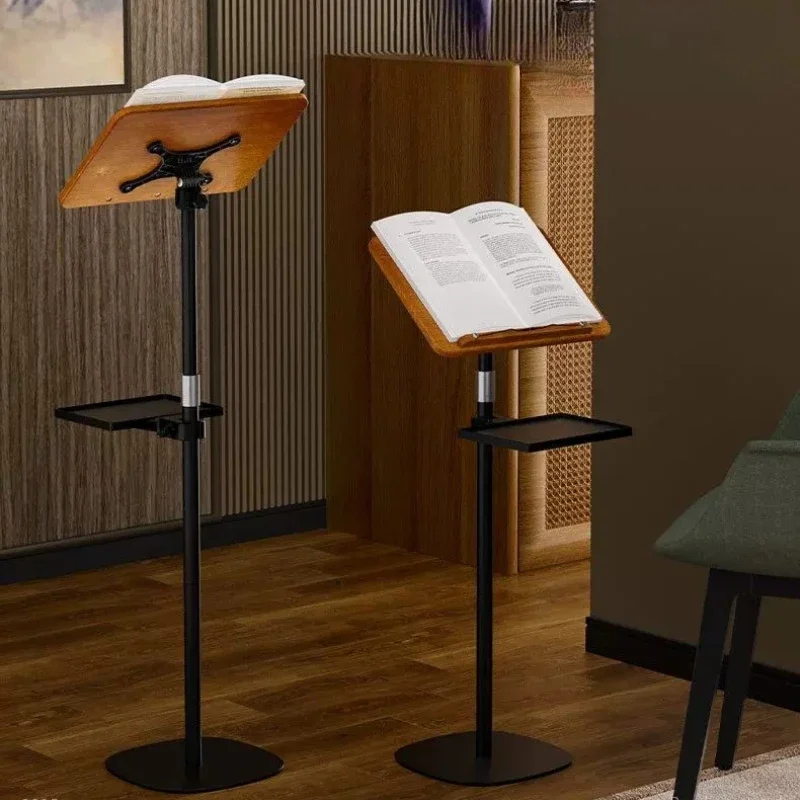 Multifunction Floor Book Stand, Adjustable Reading Rack for Home & Studio, Laptop & Painting Holder for Living Room Use