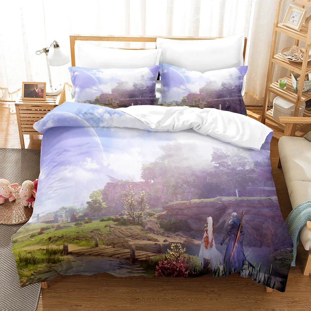 Hot Game Tales Of Arise Bedding Set Modern 3D Print Comforter Duvet Cover Pillowcases Duvet Cover Queen Single Size Dropshipping