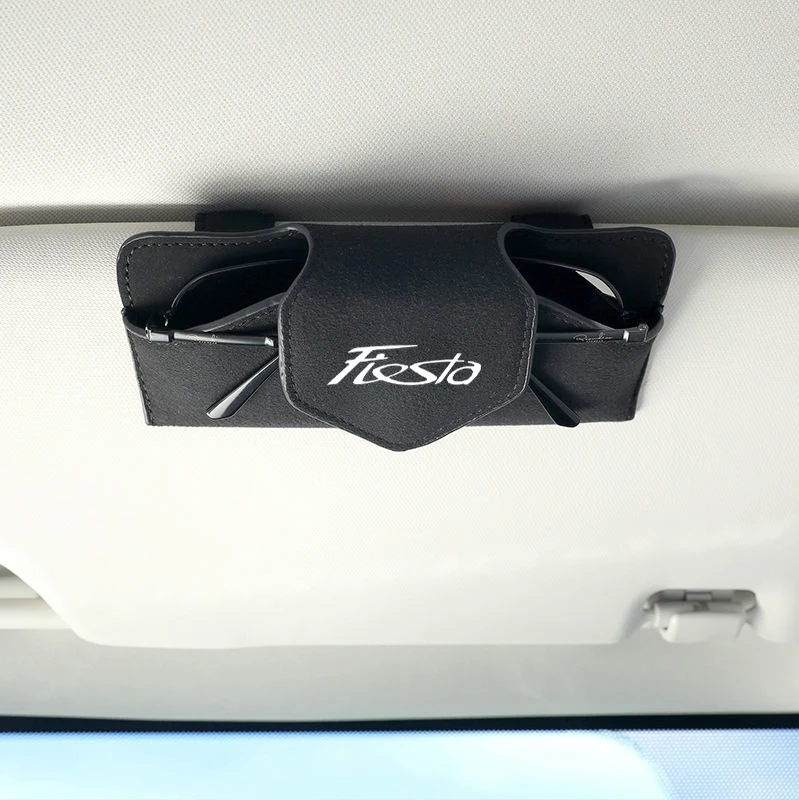 

Car Sunglasses Case Auto Sun Visor Glasses Box Clip Sunglasses Eyeglasses Storage For Ford Focus 2 3 MK2 MK3 Fiesta Ecosport