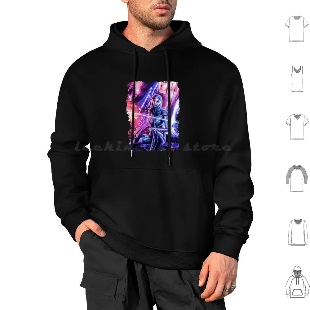 Mass Effect-Edi Hoodie cotton Long Sleeve Mass Effect Shepard Video Games Normandy N7 Bioware Commander Shepard Gaming