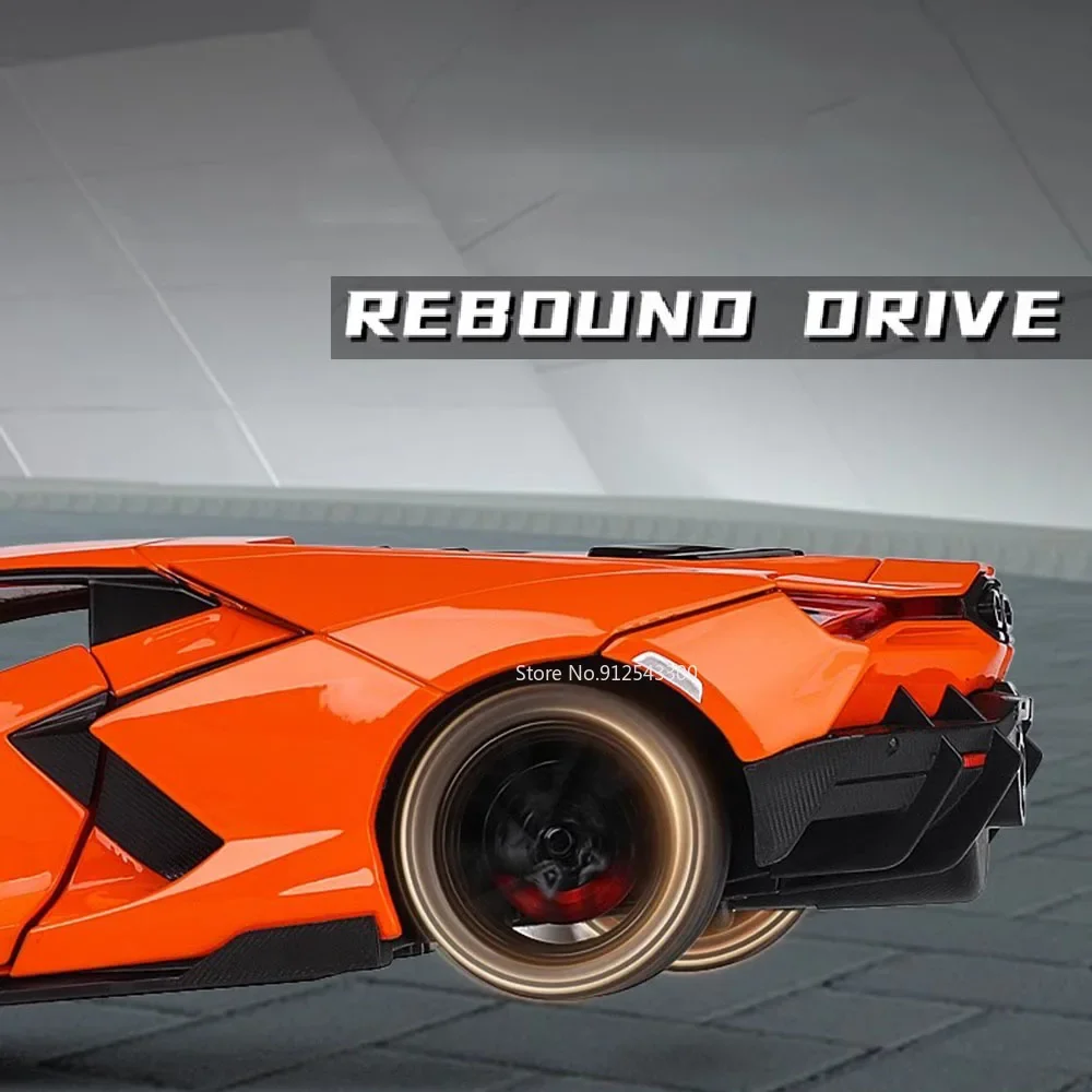 Schaal 1:24 Revuelto Senna Spray Sportwagen Model Speelgoed Geluid Licht Deuren Geopend Legering Diecast Miniatuur Voertuigen Cadeaus voor Jongens