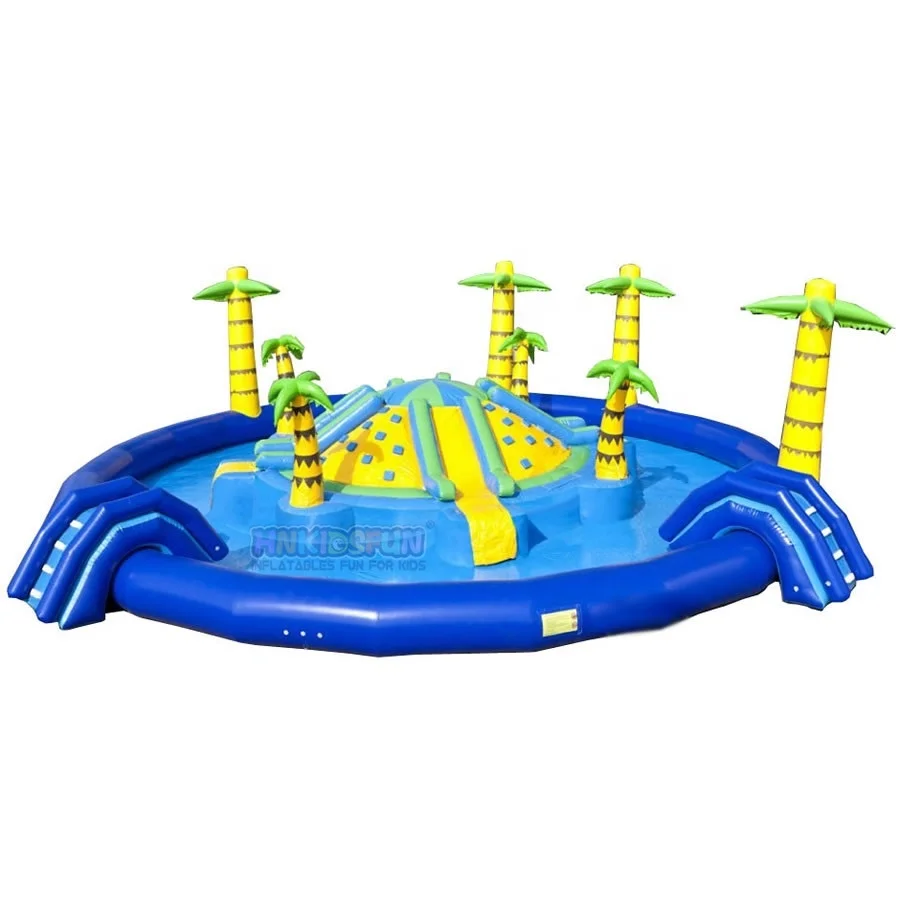 

Outdoor Land Water Play Equipment Pool Customized Inflatable Water Park Child Colorful Inflatable Water Park For Sale