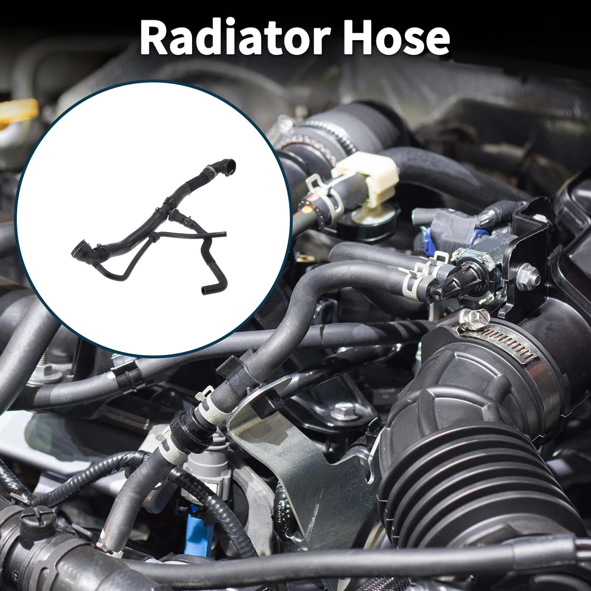 

UXCELL Radiator Hose for Volkswagen Beetle 2012-2013 No.1K0122101LA Upper Radiator Hose