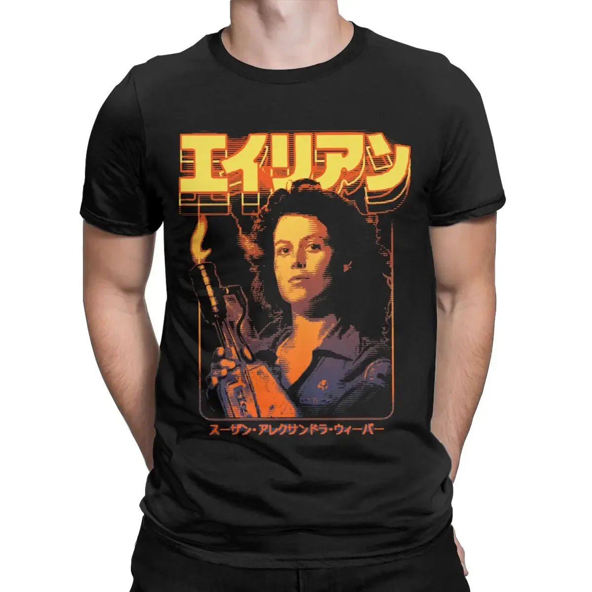 Alien Ellen Ripley 80s Science Fiction Retro Movie Weyland Xenomorph Yutani Prometheus T Shirt 100% Cotton Tees Tops Graphic