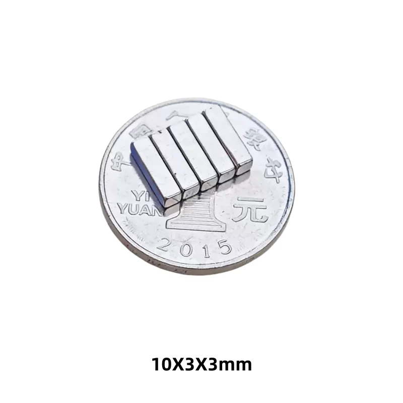 10X3X3mm N35 Neodymium Magnet Ultra Thin Square NdFeB Strong Permanent Magnet for DIY Craft Fridge Nail Art Jewelry Making10X3X3
