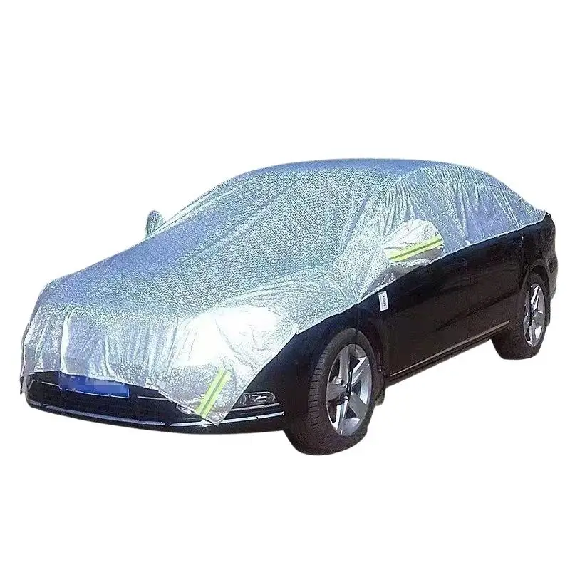 【CMO】All Seasons Universal Car Half Cover Lengthened Thick Cotton Car Front Windshield Hood Rain Heat Protection