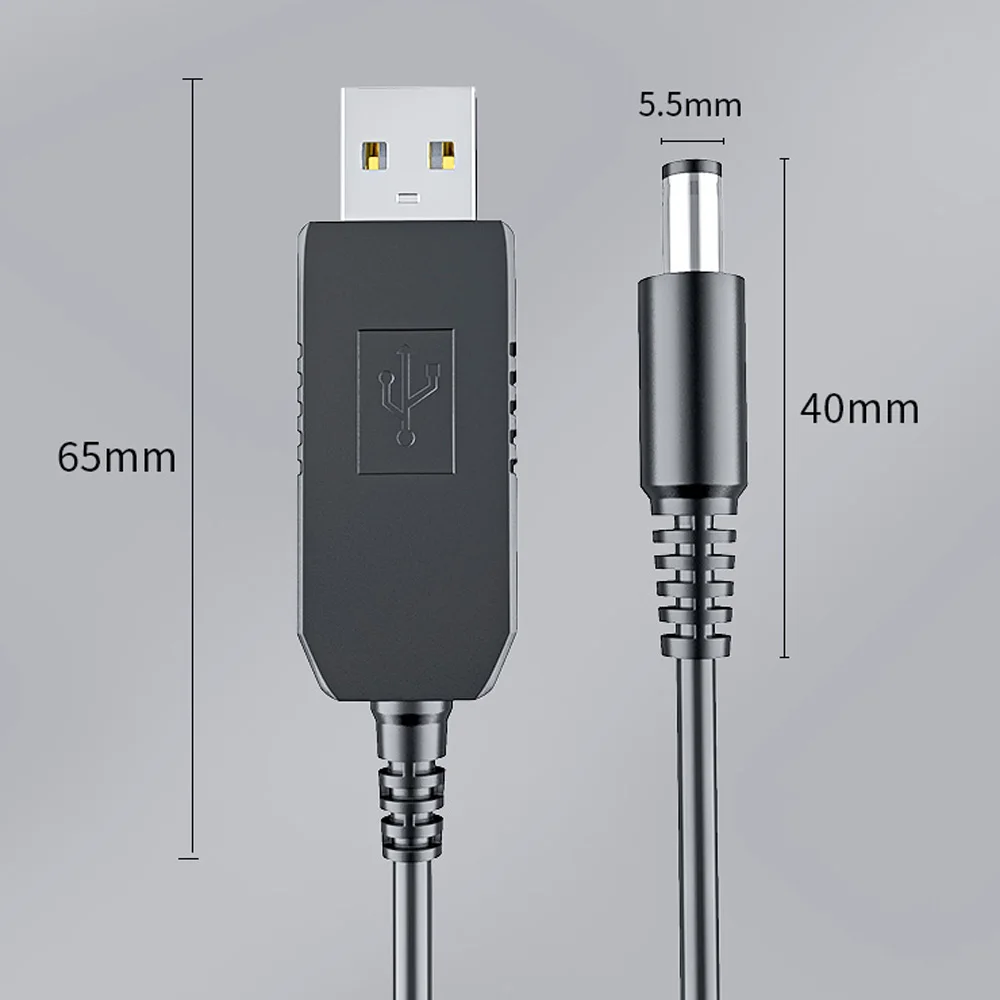 USB power boost line DC 5V to DC 9V / 12V Step UP Module USB Converter Adapter Cable 2.1x5.5mm Plug USB Cable Boost Converter