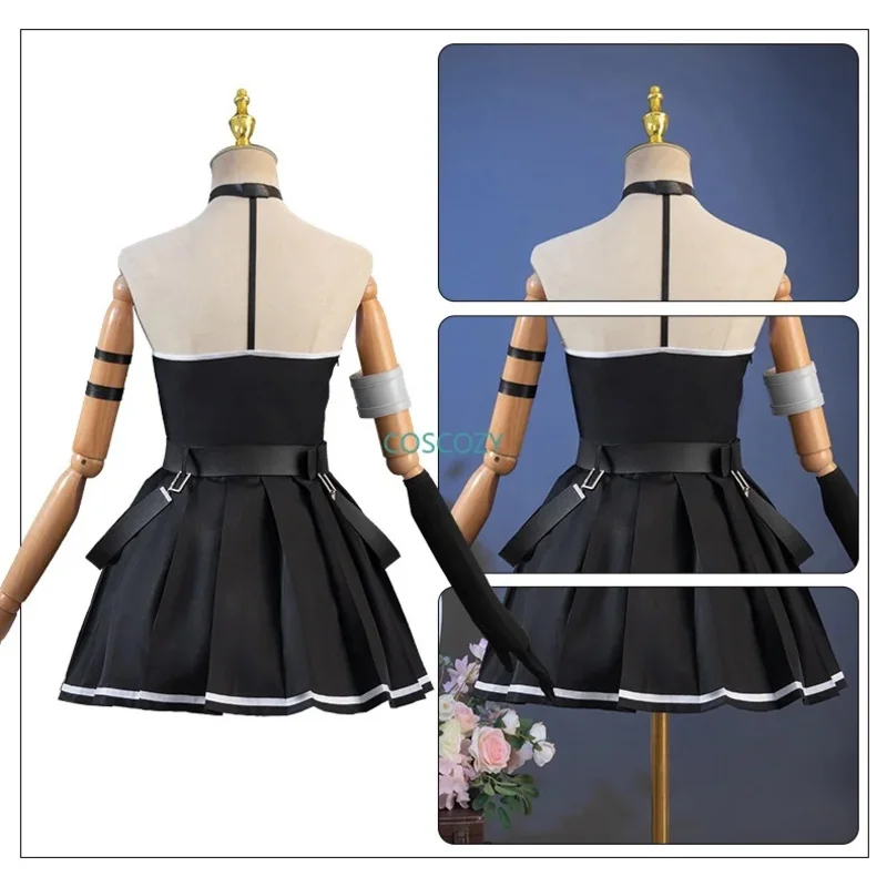 2025 Nuovo Ubel Costume Cosplay Anime Beyond Journey's End Donne Ragazze Frieren Fern Abito nero Festa di Carnevale di Halloween O