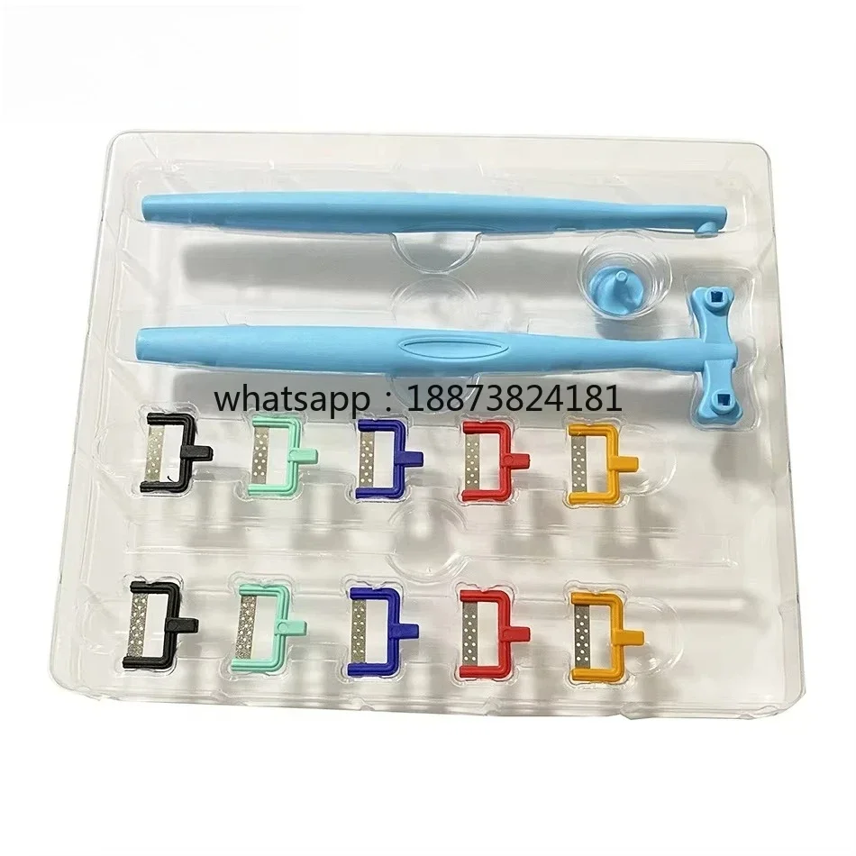 Reciprocating Striping Orthodontic Interproximal Enamel Reduction Kit IPR Strip Grind Polishing Bur Strips fast shipping