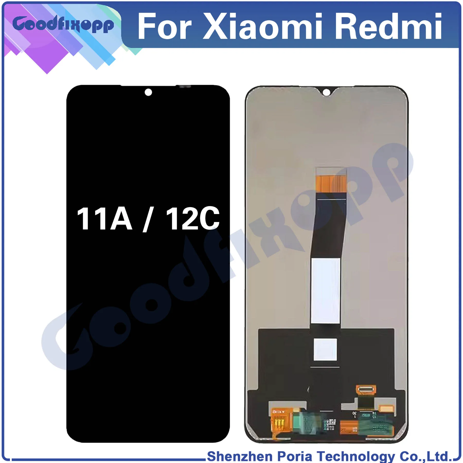 

ЖК-дисплей для Xiaomi Redmi 12C 11A, сенсорный экран с дигитайзером в сборе для Redmi12C, Redmi11A, запасные части для ремонта