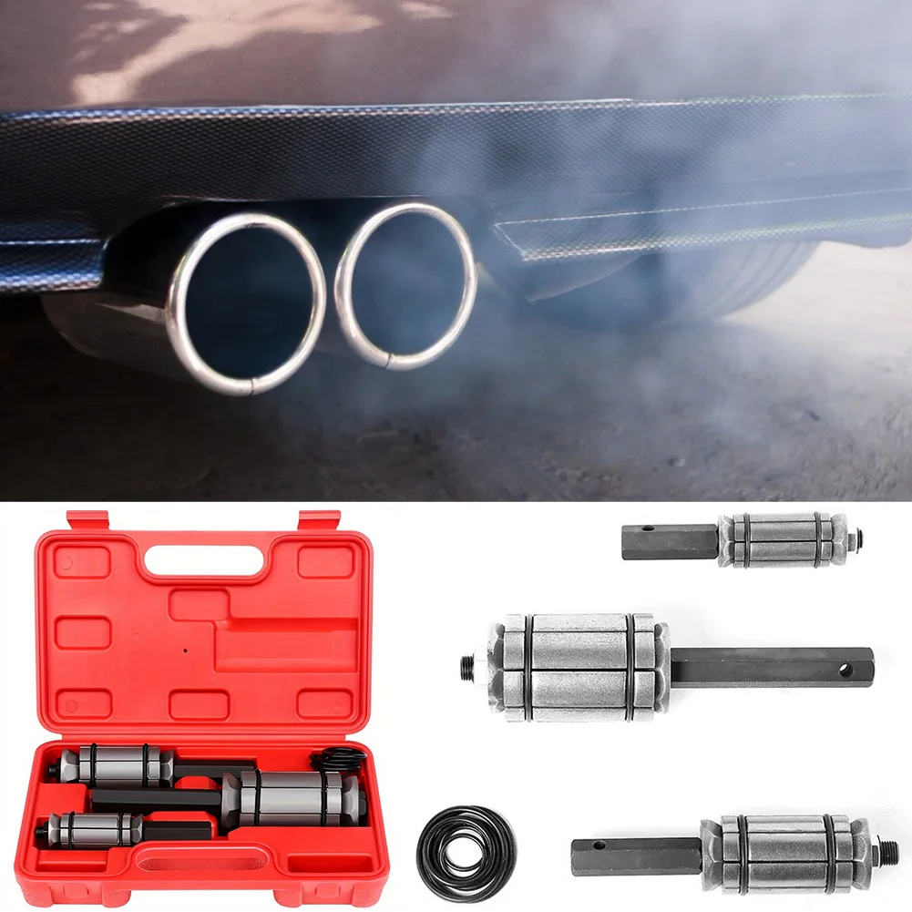 

3Pcs Car Exhaust Muffler Tail Pipe Expander Spreader 1-1/18 Inch To 3-1/2 Inch Automobile Exhaust Pipe Expander Repair Tool Kit
