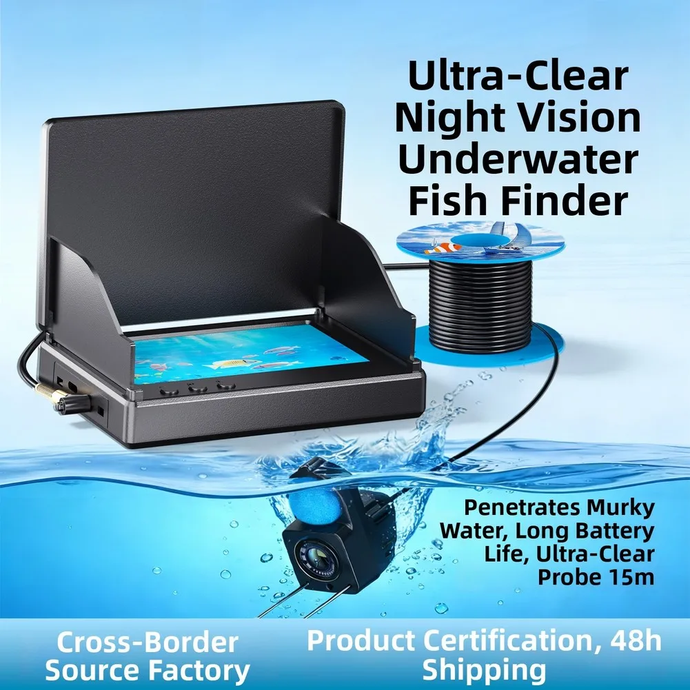 For Fishing Trips Underwater Camera Sea Fishing Observation Tool Fish Finder ABS metal Construction Waterproof Camera