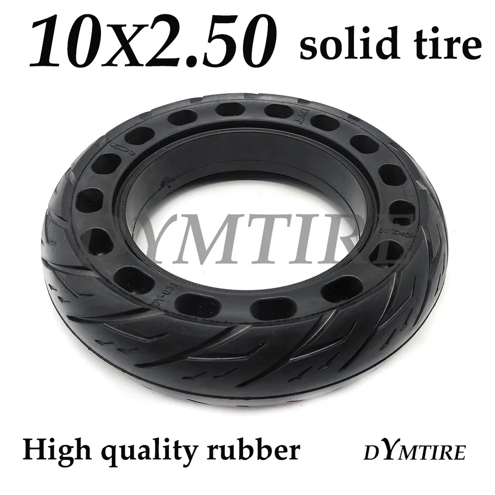 Stab-Proof 10 Inch 10x2.50 Solid Tire for Electric Scooter 10*2.50 Explosion-Proof and Non-Inflatable Tyre Accessories