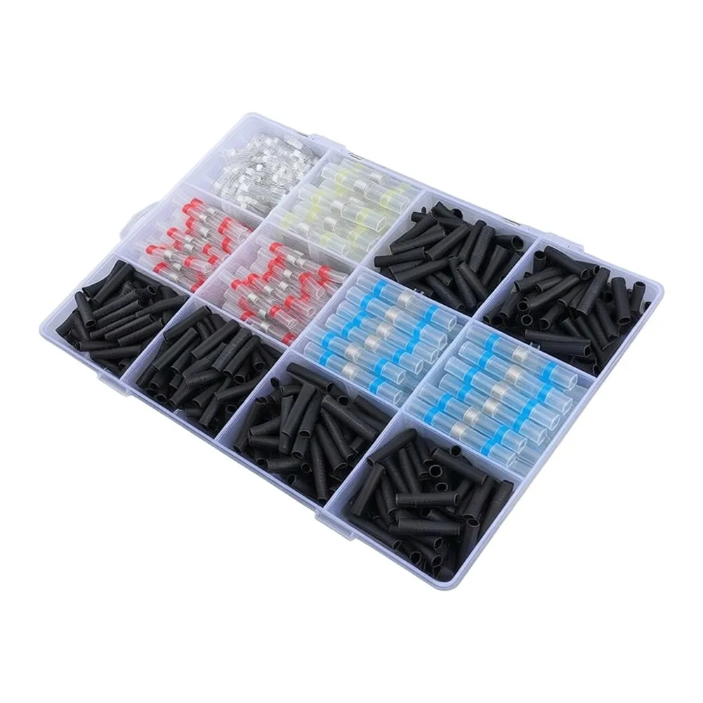 250-600pcs Waterproof Solder Seal Wire Connectors Heat Shrink Terminals Electrical Crimp Connectors For Marine Automotive Truck
