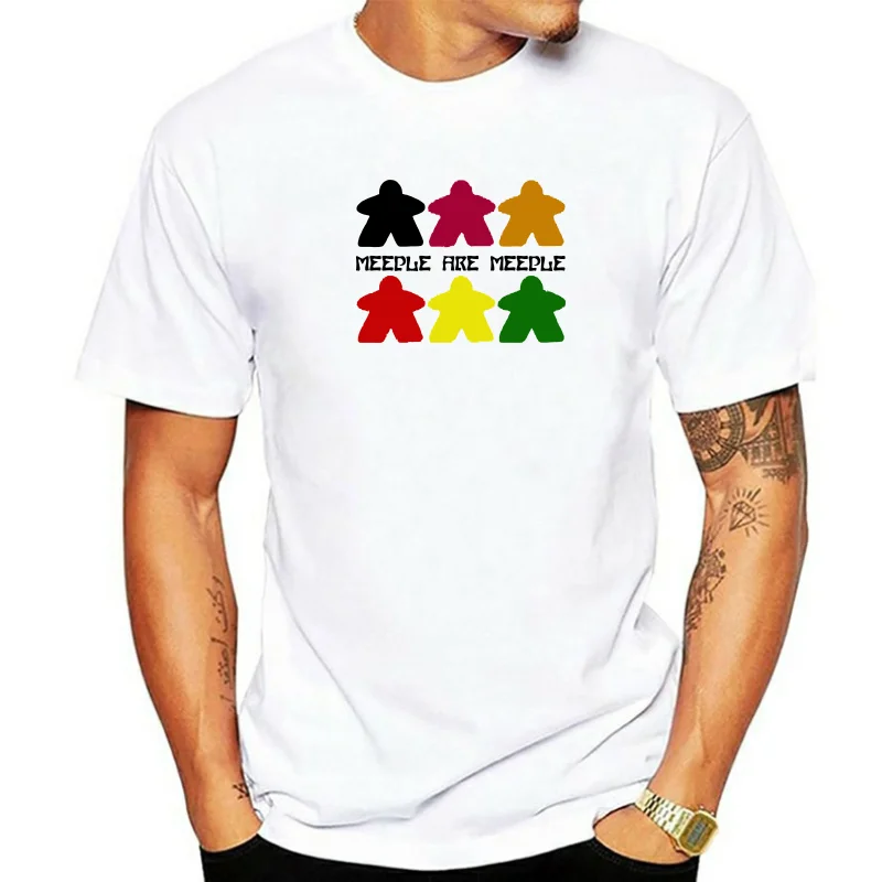 MEEPLE ARE MEEPLE T SHIRT FOR BOARD GAME GAMERS ROLE PLAYING CARCASSONNE ETC!