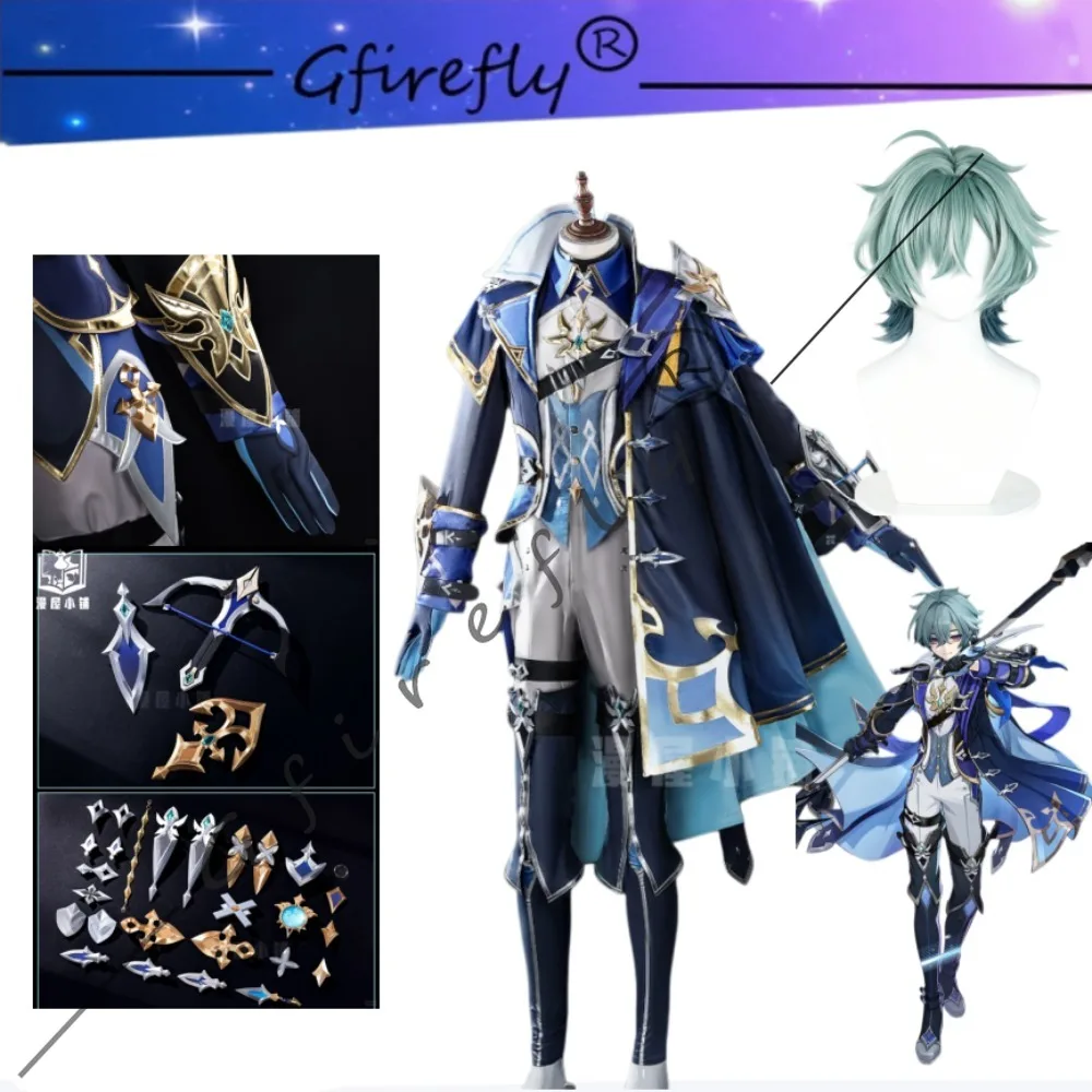 

Genshin Impact Lohen Cosplay Costume Exquisite Costume with Accessories Wig Adult Unisex Game Halloween Comic Con Outfit