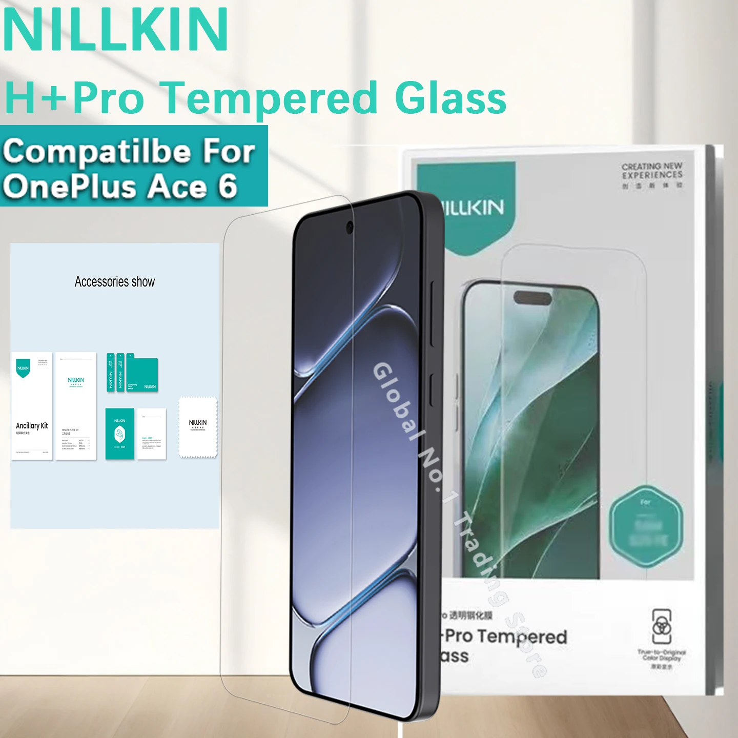 

Nillkin Compatible For OnePlus Ace 6 6T 15R H+PRO High definition tempered glass film screen tempered glass protective film