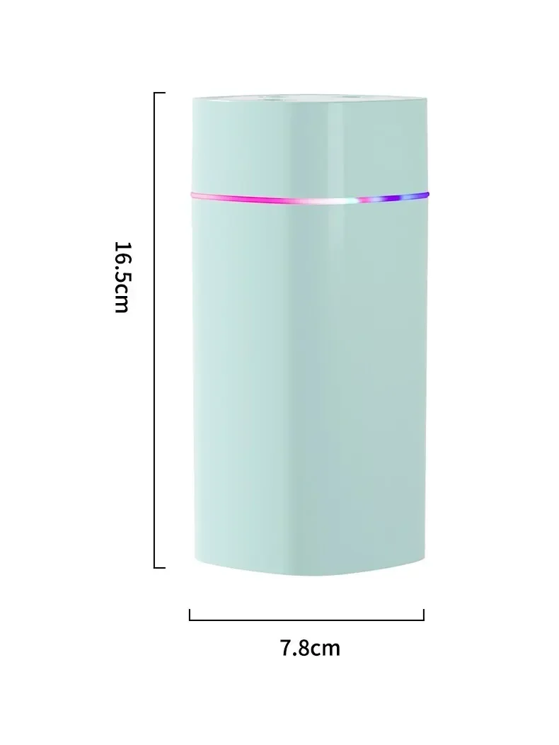 USB-luchtbevochtiger met dubbele uitloop, aromatherapie-diffusor voor etherische olie, aromatherapie in de auto en slaapkamer Silent Cool Mist Maker