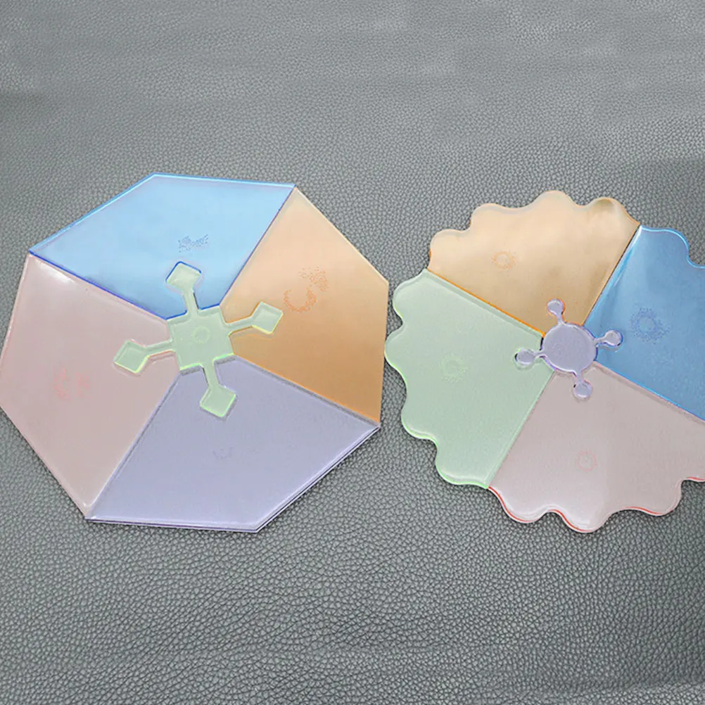 

Epoxy Silicone Mould Irregular Shape Silicone Pendant Mould Mirror Polishing Pendant Making Model for Home DIY Resin Craft White